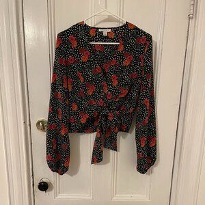 Topshop floral blouse